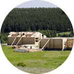 Строительство домов в поселке Семь Озер